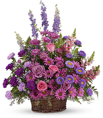 Gracious Lavender Basket from Racanello Florist in Stamford, CT